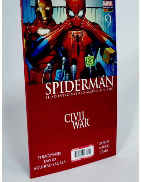 Cómic antiguo Spiderman Civil War Marvel colección tebeos