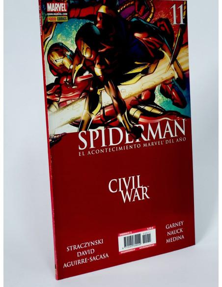 CÓMIC SPIDERMAN 11 CIVIL WAR (VOL.7) VOL.2 PANINI MARVEL VOLUMEN SPIDER-MAN DE KIOSCO
