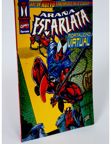 Cómic antiguo Araña Escarlata Mortalidad Virtual Marvel coleccionista