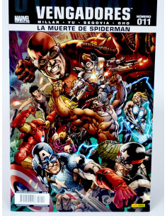 Cómic Ultimate Vengadores 11 muerte Spiderman Panini Marvel
