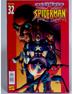Ultimate Spiderman 32 Marvel, cómic antiguo colección kiosco