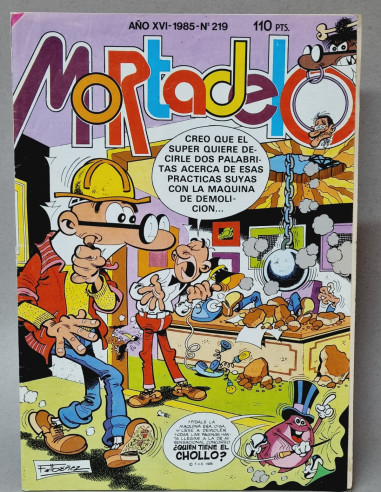Cómic antiguo Mortadelo 219 Ibáñez 1985 Bruguera coleccionista